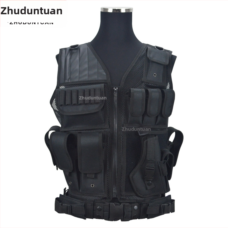 Тактическа жилетка Cross-Border Popular 047, мрежеста, дишаща, устойчива на износване, екипировка за защита при тренировки на открито