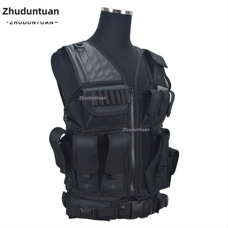 Cross-Border Popular 047 Taktická vesta Vesta zo sieťoviny Priedušná sieťovina Odolná voči opotrebovaniu Vonkajší tréning Ochranné vybavenie