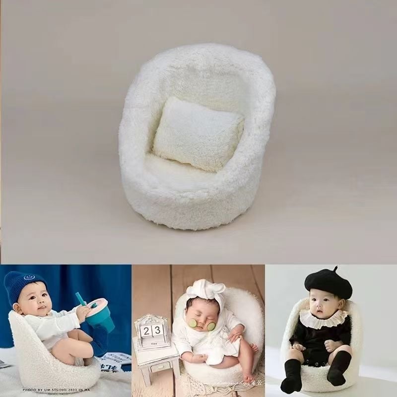 Simts dienu mazuļa foto mazs dīvāna rekvizīts mazuļa foto krēsls jaundzimušā fotografēšanas palīgdīvāna spilvenu rekvizīti