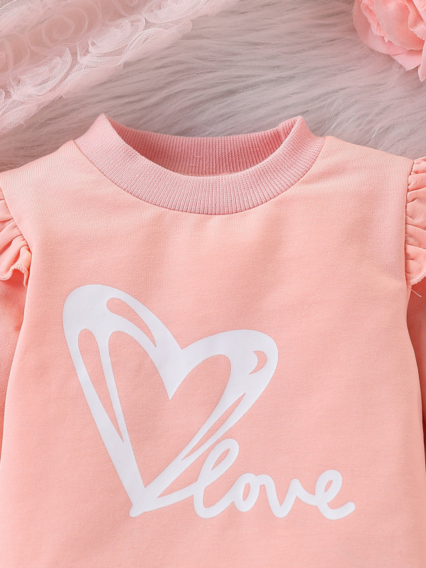 Prekogranični djevojački pamučni džemper od dva dijela, proljeće i jesen 2024., novo žensko modno odijelo za bebe s europskim i američkim printom