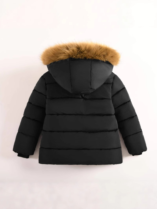 Haine europene și americane de iarnă noi pentru băieți, căptușite cu bumbac, pentru copii de mărime medie și mare, cu glugă, din catifea, îngroșate, calde, căptușite cu bumbac