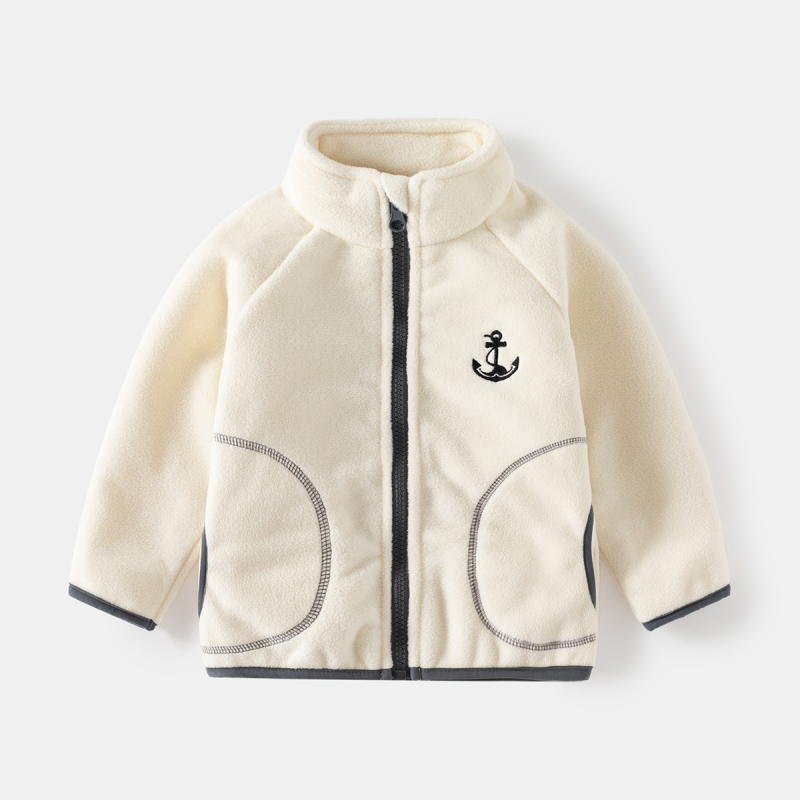 Jesen 2025. Nova dječja flis jakna dugih rukava s flis podstavom za dječake, jesenska odjeća, flis majica za bebe s patentnim zatvaračem