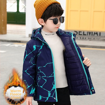 Αντιανεμικό για αγόρια, φθινοπωρινό και χειμερινό μπουφάν 2025, βαμβακερό παλτό με επένδυση, για αγόρια, 13 ετών και μεγαλύτερα παιδιά, παχύ και ζεστό