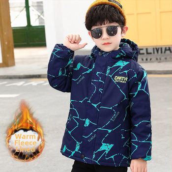 Αντιανεμικό για αγόρια, φθινοπωρινό και χειμερινό μπουφάν 2025, βαμβακερό παλτό με επένδυση, για αγόρια, 13 ετών και μεγαλύτερα παιδιά, παχύ και ζεστό
