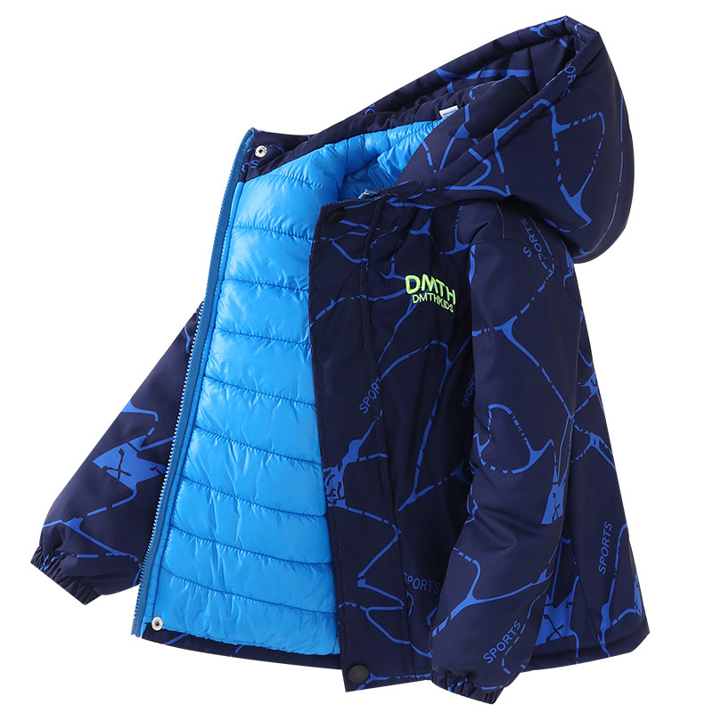 Αντιανεμικό για αγόρια, φθινοπωρινό και χειμερινό μπουφάν 2025, βαμβακερό παλτό με επένδυση, για αγόρια, 13 ετών και μεγαλύτερα παιδιά, παχύ και ζεστό