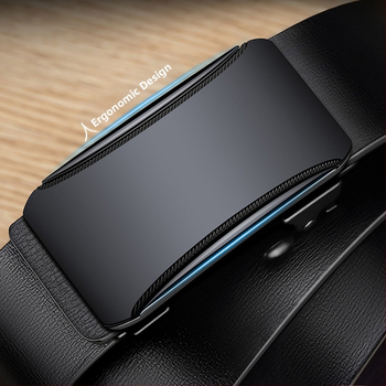 Δερμάτινη ζώνη ανδρών του 2025 από γνήσιο δέρμα με αυτόματη αγκράφα, ευέλικτη, απλή, καθημερινή, δερμάτινη ζώνη, μοντέρνα, νεανική ζώνη παντελονιού