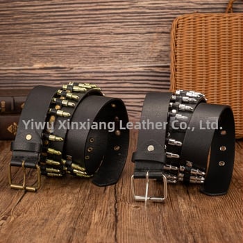 Retro stiliaus plastikinis diržas su kulkomis, naujas europietiškas ir amerikietiškas pankroko odos diržas