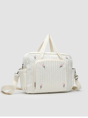 Geantă de umăr portabilă în stil coreean, tip mumie, capacitate mare, brodată cu urs, pentru mamă și bebeluș, geantă Super Fire, brodată cu linie, crossbody, pentru femei, geantă transfrontalieră la modă