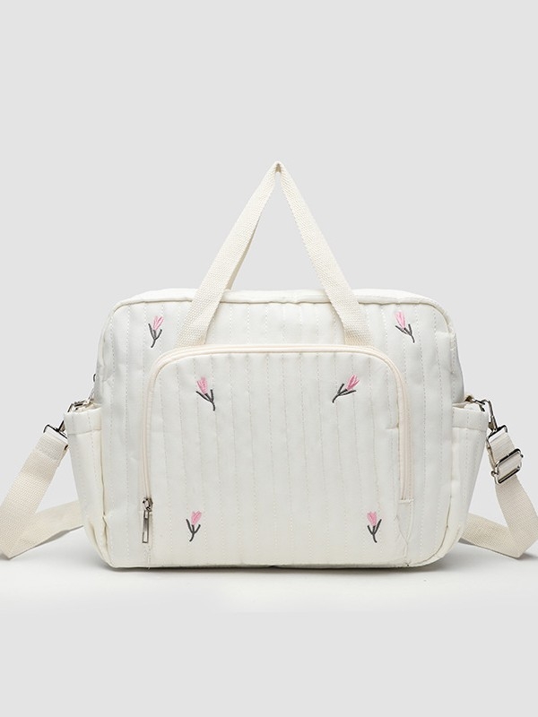 Geantă de umăr portabilă în stil coreean, tip mumie, capacitate mare, brodată cu urs, pentru mamă și bebeluș, geantă Super Fire, brodată cu linie, crossbody, pentru femei, geantă transfrontalieră la modă