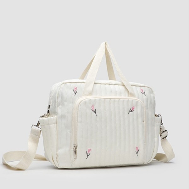 Geantă de umăr portabilă în stil coreean, tip mumie, capacitate mare, brodată cu urs, pentru mamă și bebeluș, geantă Super Fire, brodată cu linie, crossbody, pentru femei, geantă transfrontalieră la modă