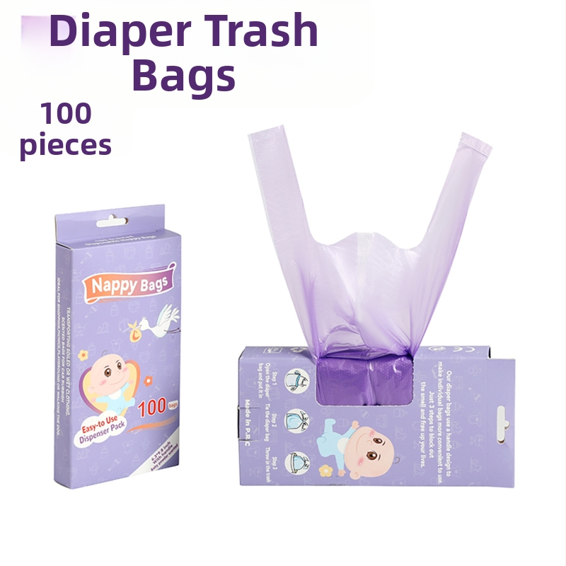 Φορητές πάνες μιας χρήσης για διασυνοριακές εκρήξεις, υγρή σακούλα σκουπιδιών, τσάντα συλλογής πάνες με γεύση, γιλέκο, τσάντα πάνες για μωρά