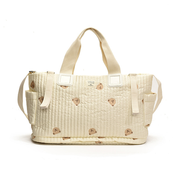 Határokon átnyúló nagy kapacitású hordozható anyukatáska Baoma cumisüveg pelenkatartó táska koreai hímzett medvés anya-babatáska