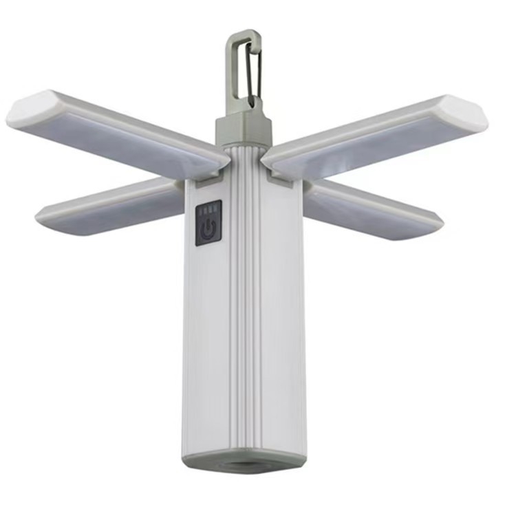 Външна висяща лампа за палатка в стил къмпинг, четирилистна, сгъваема, 90°, LED, за къмпинг, аварийно фенерче за открито