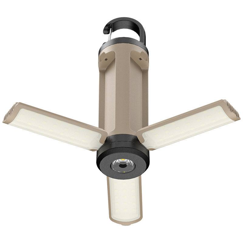 Външна висяща лампа за палатка в стил къмпинг, четирилистна, сгъваема, 90°, LED, за къмпинг, аварийно фенерче за открито