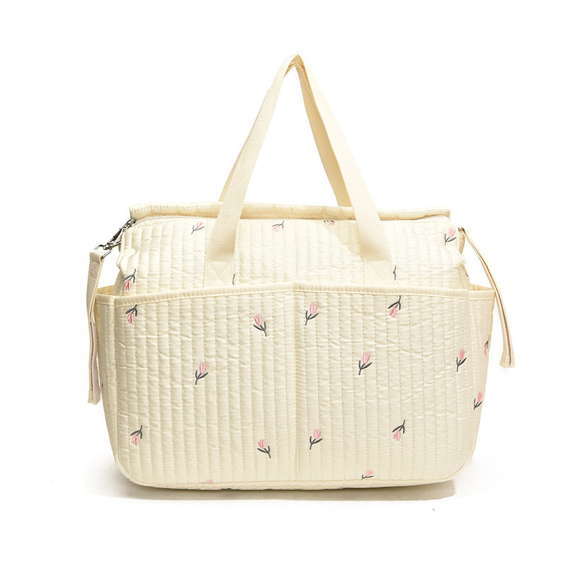 2025. aasta populaarne kvaliteetne suure mahutavusega emmekott, trükitud lihtne reisikäruga rippuv kott, multifunktsionaalne hoiukott