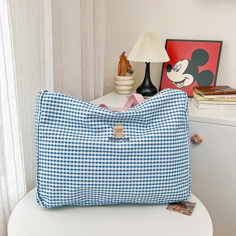 Coreeană Ins mare capacitate grădiniță lenjerie de pat geantă de depozitare student geantă de pilotă geantă de sortare haine sezoniere geantă