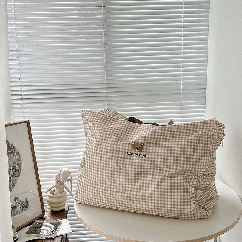 Coreeană Ins mare capacitate grădiniță lenjerie de pat geantă de depozitare student geantă de pilotă geantă de sortare haine sezoniere geantă