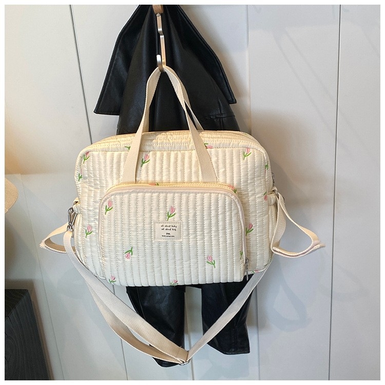 Koreai stílusú kézi múmiatáska, nagy kapacitású, hímzett maci mintás anyáról gyermekre szóló hátizsák, szupertüzes hímzésvonallal ellátott, vállra akasztható női táska, határokon átnyúló