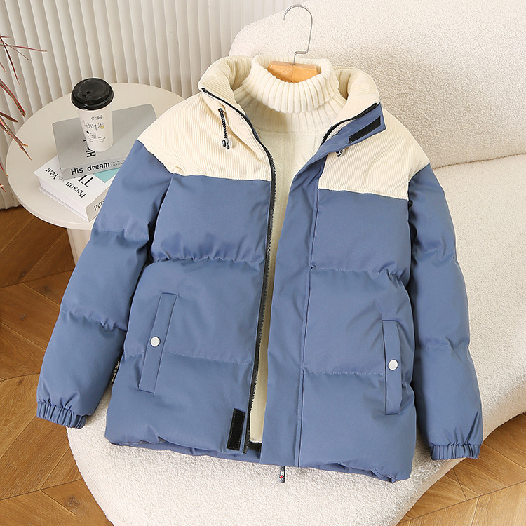 Детско памучно палто за есен и зима Ново ватирано удебелено памучно палто с яка стойка, момчешко памучно яке, красиво памучно палто от една част, доставка