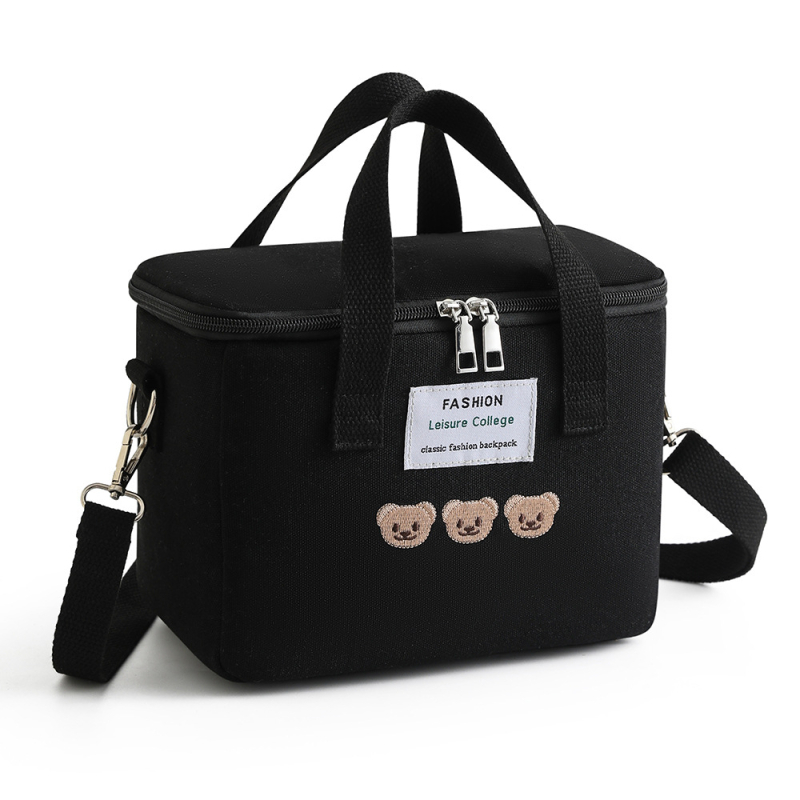 Nauja drobinė rankinė biuro darbuotojams su didelio talpumo „Baoma“ maisto ir pietų dėžutės maišeliu per petį.