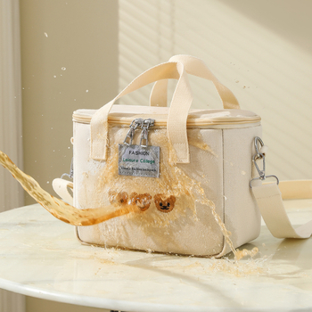 Nauja drobinė rankinė biuro darbuotojams su didelio talpumo „Baoma“ maisto ir pietų dėžutės maišeliu per petį.