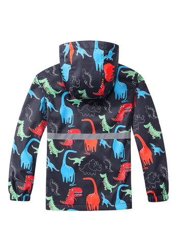 Dječja odjeća Charge Clothes Dječji kaput Proljetna nova dječja odjeća Dječja crtana majica s dinosaurima i patentnim zatvaračem Jakna Vodootporna vjetrovka