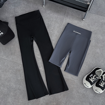 Kevad- ja sügisuued tüdrukute haipüksid Tüdrukute suurtele poistele Trendikad laienevad püksid Moodsad slitterpüksid Tüdrukute trendikad laiad püksid