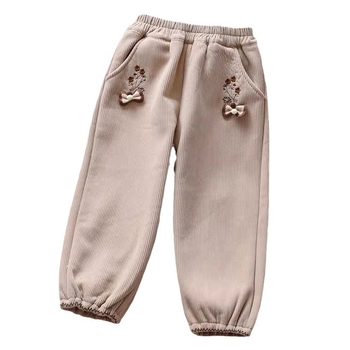 Παντελόνια για κορίτσια με βελούδο και πάχος για τον χειμώνα του 2025 Νέα παιδικά casual παντελόνια από κοτλέ για μεσήλικες, αθλητικά παντελόνια για το φθινόπωρο και τον χειμώνα