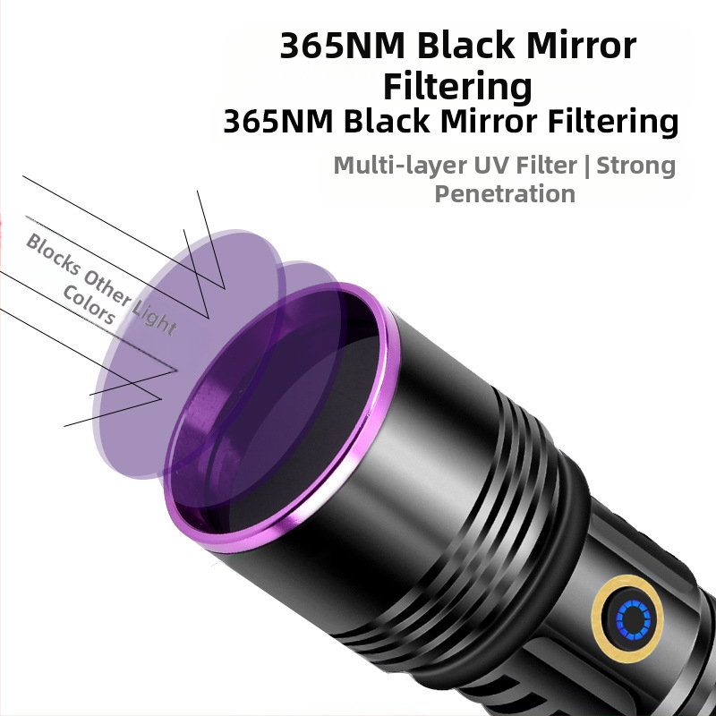 Фенерче с висока мощност, лилава светлина, 20w, на едро, uv черно огледало, бижута, флуоресценция, анти-фалшифициране, откриване 365nm, лилава светлина, на склад