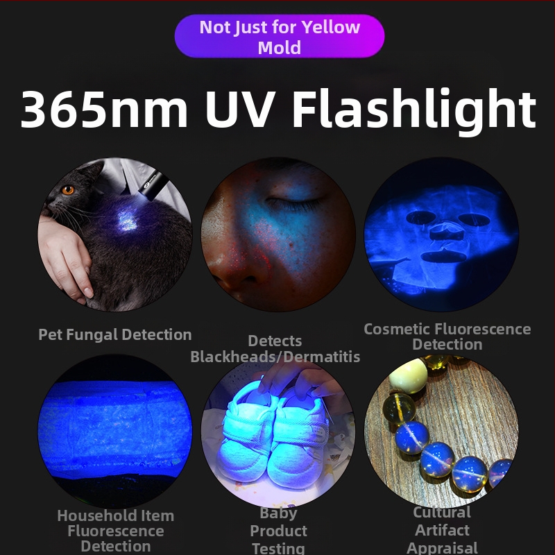 Фенерче с висока мощност, лилава светлина, 20w, на едро, uv черно огледало, бижута, флуоресценция, анти-фалшифициране, откриване 365nm, лилава светлина, на склад