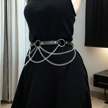 Amazon Europa și Statele Unite, lanț de talie din piele nou-nouț, curea sexy cu ciucuri, îmbrăcăminte la modă, accesorii de scenă pentru femei