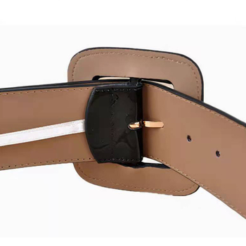 Νέα Ευρωπαϊκή Μοντέρνα Ζώνη από Γνήσιο Δέρμα, Μοντέρνα, Μαύρη και Κόκκινη, Διακοσμητική, Γυναικεία, Πολυχρηστική Ζώνη από Γνήσιο Δέρμα