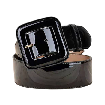 Νέα Ευρωπαϊκή Μοντέρνα Ζώνη από Γνήσιο Δέρμα, Μοντέρνα, Μαύρη και Κόκκινη, Διακοσμητική, Γυναικεία, Πολυχρηστική Ζώνη από Γνήσιο Δέρμα