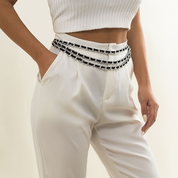 Ευρώπη και Ηνωμένες Πολιτείες διασυνοριακή νέα ιδιοσυγκρασία μικρό άρωμα μέσης μεταλλική υφή αλυσίδα Joker κοστούμι φόρεμα μέσης αλυσίδα εργοστάσιο έξοδος