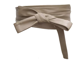 Дамски пояс с широк колан, ретро декоративна рокля, каки, с пола, пуловер, връхно облекло от висок клас, външна лента на талията