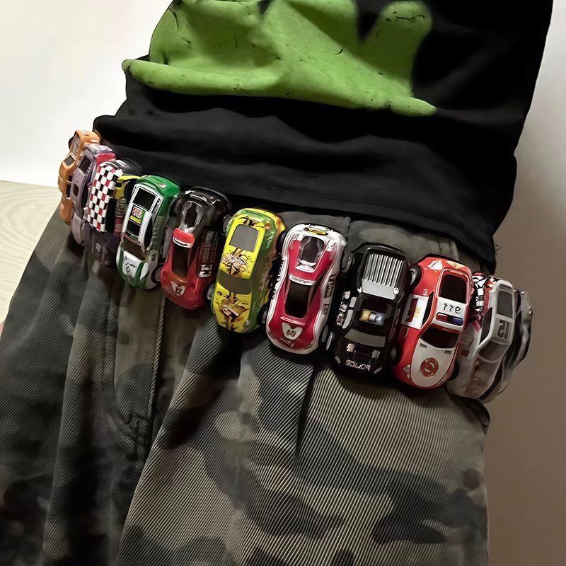 Šareni auto remen DIY dopaminska niša Ins svestrani lanac za struk traperica automobila