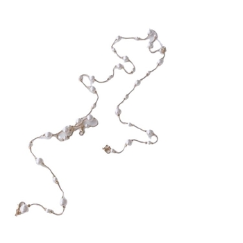 Vöökett seeliku vöö naiste suvine pärlitega aksessuaarid kleit suvine kaunistus universaalne kett valge õhuke kett mitmekihiline