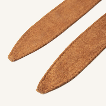 Naujas elnio odos aksominis kaspino juosmens sandarinimo sprogimas moterims „Joker“ rudens ir žiemos tarpvalstybinis zomšos kaspinas tiesioginiams pardavimams iš gamyklos.