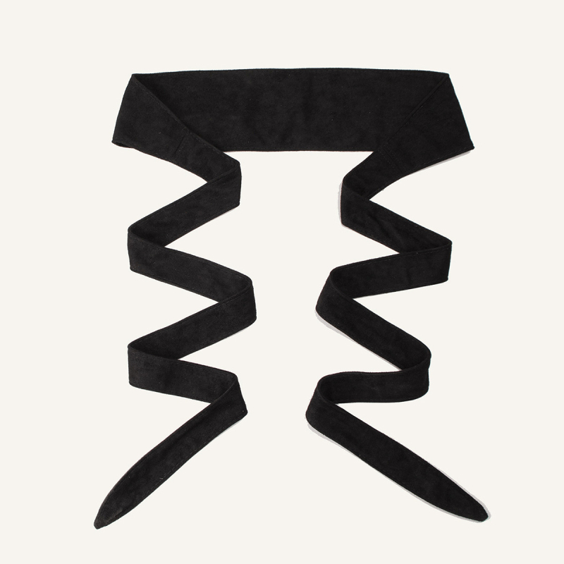 Naujas elnio odos aksominis kaspino juosmens sandarinimo sprogimas moterims „Joker“ rudens ir žiemos tarpvalstybinis zomšos kaspinas tiesioginiams pardavimams iš gamyklos.