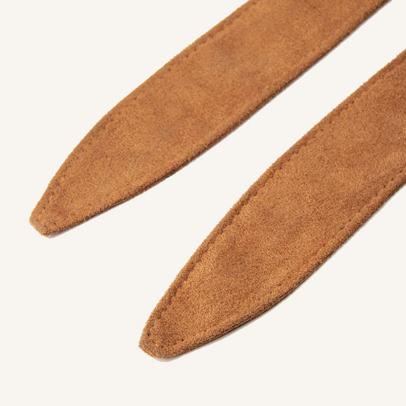 Naujas elnio odos aksominis kaspino juosmens sandarinimo sprogimas moterims „Joker“ rudens ir žiemos tarpvalstybinis zomšos kaspinas tiesioginiams pardavimams iš gamyklos.