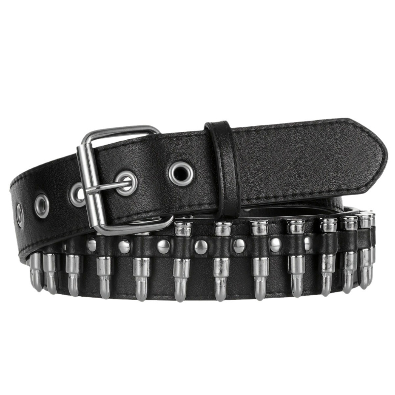 Euroopa ja Ameerika piiriülene kuulikujulise vööga neetidega meeste punk-stiilis vöö, isikupärastatud dekoratiivvöö, kamuflaažvöö õuesõiduks