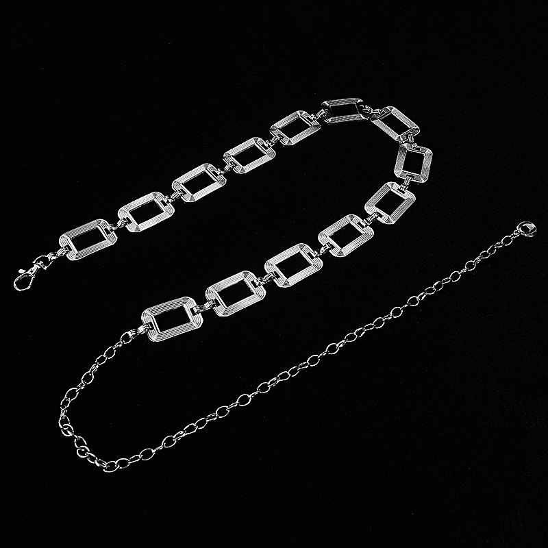 Αλυσίδα μέσης για γυναίκες, υψηλής ποιότητας, ευέλικτη διακοσμητική ζώνη φούστας, γυναικεία μοντέρνα casual κοσμήματα μέσης, μεταλλική αλυσίδα παντελονιού χονδρικής