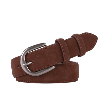 Vintage ženski kožni remen od baršunaste kravlje kože, visokokvalitetni, odgovarajući, za traperice, hlače, kožni remen za žene