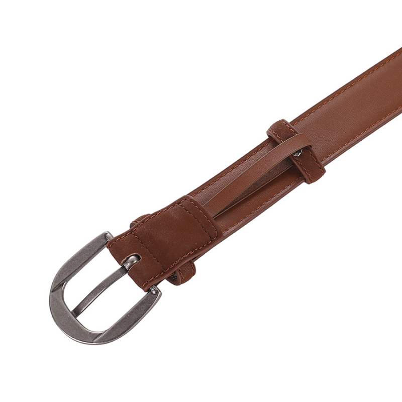 Vintage ženski kožni remen od baršunaste kravlje kože, visokokvalitetni, odgovarajući, za traperice, hlače, kožni remen za žene