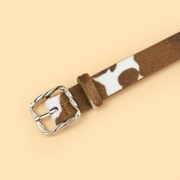 Curea din aliaj cu cataramă japoneză cu răsucire nouă transfrontalieră, curea decorativă casuală cu cataramă pătrată, în stoc en-gros