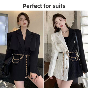 Vöökoha aksessuaar luksusliku ilmega, naiste 2025. aasta uus mudel, dekoratiivne vöö kleitide, ülikondade, kampsunite ja mitmekihilise püksiketiga.