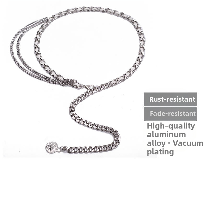 Vöökoha aksessuaar luksusliku ilmega, naiste 2025. aasta uus mudel, dekoratiivne vöö kleitide, ülikondade, kampsunite ja mitmekihilise püksiketiga.