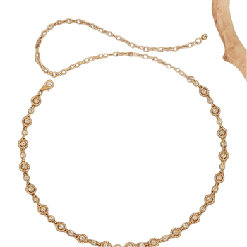 Piiriülene populaarne Euroopa ja Ameerika metallkonksuga rhinestones vöökett naistele mitmekülgne vöö, kleidi vöö aksessuaarid, õhuke vöökett