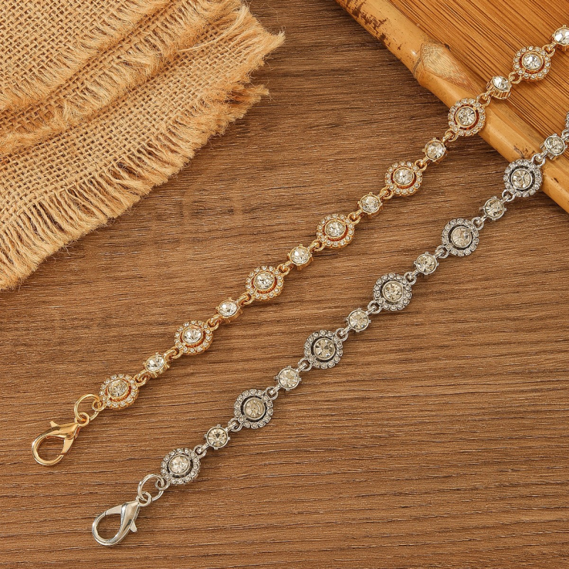 Piiriülene populaarne Euroopa ja Ameerika metallkonksuga rhinestones vöökett naistele mitmekülgne vöö, kleidi vöö aksessuaarid, õhuke vöökett