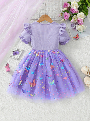 Διασυνοριακό φόρεμα κοριτσιών εξωτερικού εμπορίου καλοκαίρι 25 καλοκαίρι νέα παιδική φούστα με φουσκωτό μωρό κέικ ξένου στυλ πριγκίπισσας